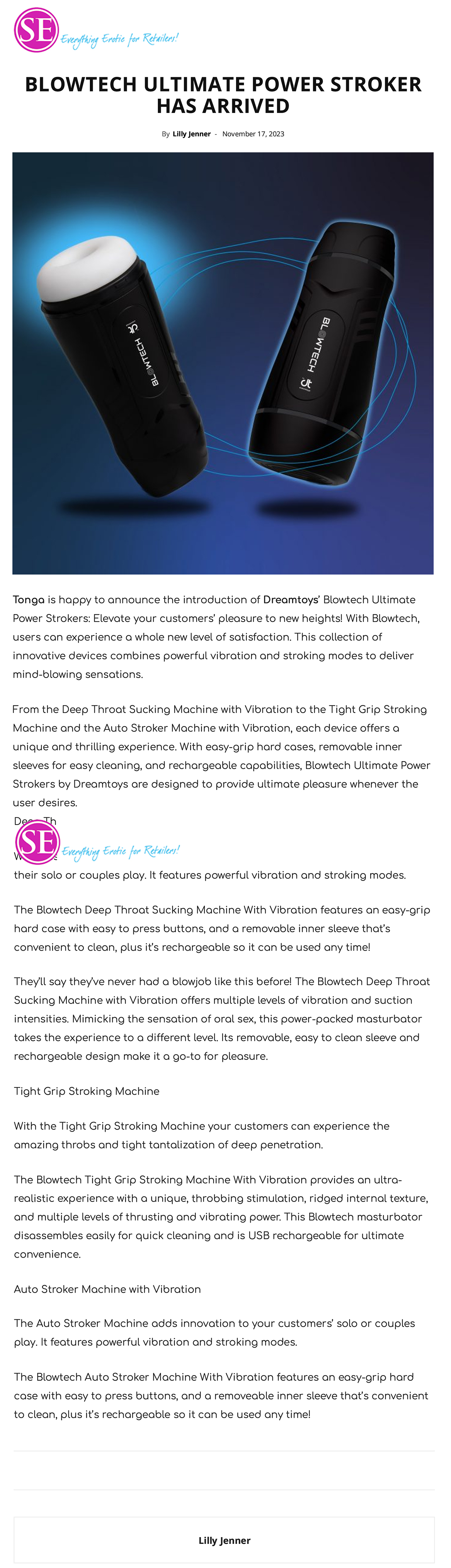 2023-11 Storerotica - Dreamtoys Blowtech